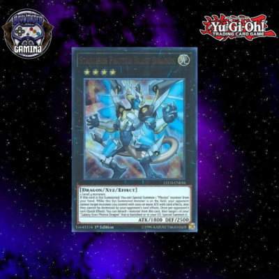 1st Edition Ultra Rare Starliege Photon Blast Dragon LED3-EN034 M/NM-image