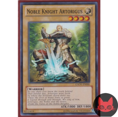 Yugioh Noble Knight Artorigus GAOV-EN000 Super Rare NM-image
