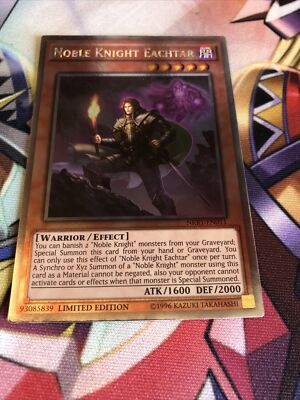 Yugioh! LP Noble Knight Eachtar - NKRT-EN011 - Platinum Rare - Limited Edition L-image