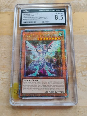 Yu-Gi-Oh! TCG Galaxy-Eyes Photon Dragon QCSR Tin TN23-EN012 CGC 8.5-image