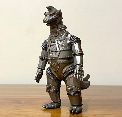 Mecha Godzilla 1974 Bandai model kit 15cm, with box art, instructions and poster-image