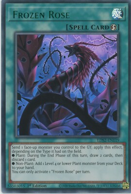 Yugioh Frozen Rose LDS2-EN119 Ultra Rare Green1st Edition NR Mint-image