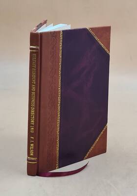 Belfast Resident And Business Directory. 1913. Volume 1913 1913 [Leather Bound]-image