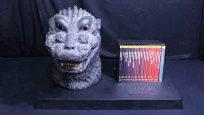 GODZILLA Limited 30DVD Final BOX w/Godzilla Head,Outer BOX Japan F/S-image