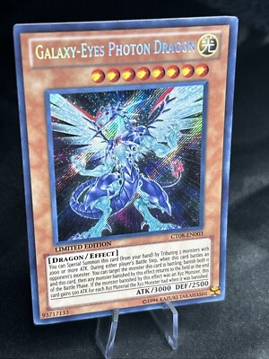 Yugioh! Galaxy-Eyes Photon Dragon - CT08-EN003 - Secret - Limited Ed NM-image