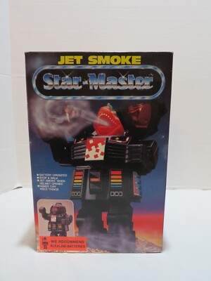 VTG GODZILLZ ROBOT JET SMOKE STAR-MASTER ORIGINAL BOX #8882 TESTED & WORKS-image