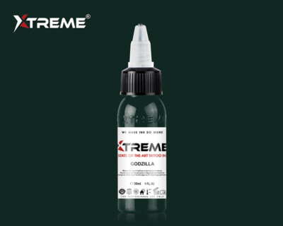 GODZILLA Green Xtreme Ink Premium Bright Solid Color Tattoo Pigment Made in USA-image