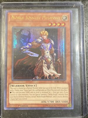 Yugioh Noble Knight Medraut BLRR-EN071 Ultra Rare 1st Edition Ships Same Day-image