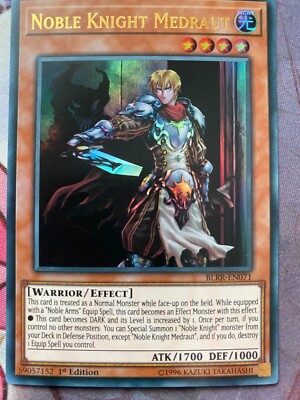 Yugioh Noble Knight Medraut BLRR-EN071 Ultra Rare 1st Edition NM x3 Play Set-image