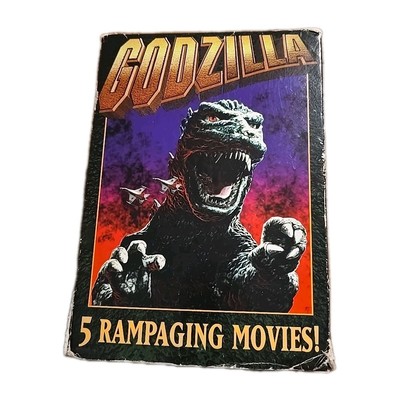 Godzilla- 5 Rampaging Movies! (5 VHS, 1998, Simitar) Tested-image