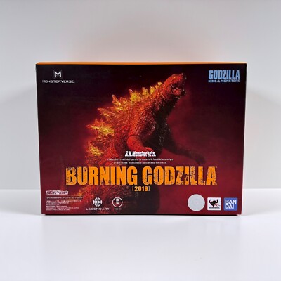 Bandai SH MonsterArts Burning Godzilla 2019 KOTM Tamshii Mint Open Box NEW-image