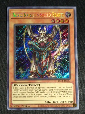 Yu-Gi-Oh! Noble Knight's Shield-Bearer BROL-EN017 1st Secret Rare NM-image