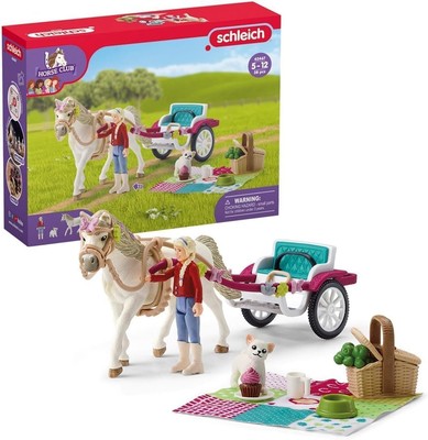 Schleich Horse Club, Toys for Girls and Boys, Carriage Ride with... -image