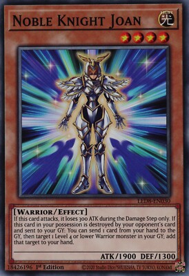 YuGiOh Noble Knight Joan LED8-EN030 Common 1st Edition-image