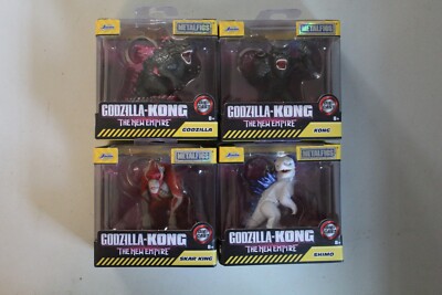 Godzilla X Kong: The New Empire 2024 Jada Metalfigs Complete Set of 4 - MISB-image