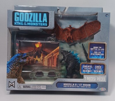 GODZILLA KING OF THE MONSTERS Godzilla vs Rodan Battle Figure Pack JAKKS NEW-image