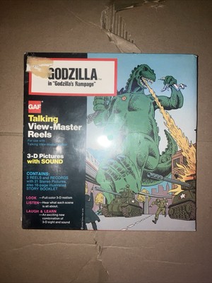 Rare 1978 Godzilla  GAF Talking View Master SEALED IN BOX -image