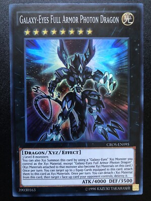Galaxy-Eyes Full Armor Photon Dragon CROS-EN095 Super Rare Mint/ Near Mint-image