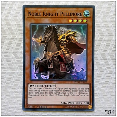 Noble Knight Pellinore - CYHO-EN090 - Super Rare 1st Edition Yugioh-image