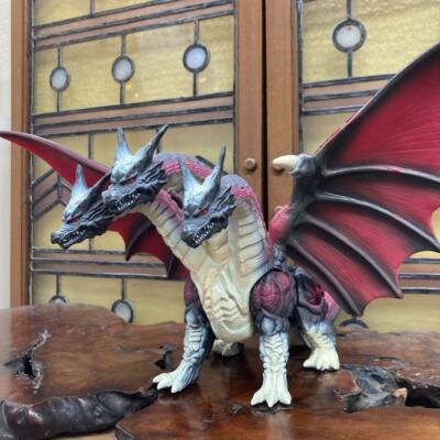Death Ghidorah 1996 Soft Vinyl Movie Monster Kaiju Godzilla Bandai Figure No Box-image