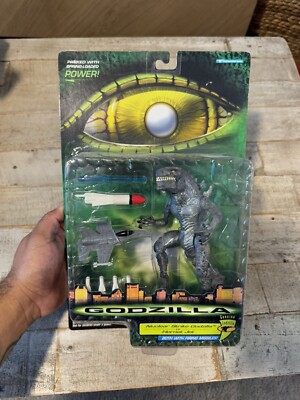 NUCLEAR STRIKE GODZILLA Vs. HORNET JET Figure Firing Missiles Trendmasters NEW-image
