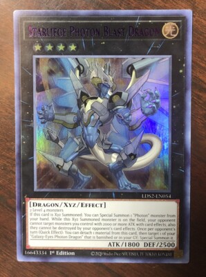 Starliege Photon Blast Dragon LDS2-EN054 ULTRA RARE (Purple) 1st Ed Near Mint x1-image