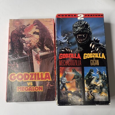 GODZILLA VS MECHAGODZILLA / GODZILLA GIGAN + Godzilla Vs Megalon VHS-image