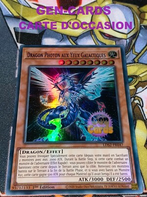 Yu Gi Oh DRAGON PHOTON GALACTIC EYES CARD LDS2-FR047 1st ed. BLUE-image