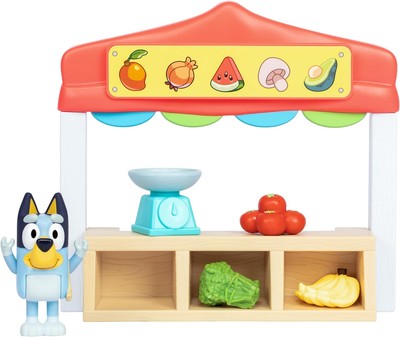 Bluey Mini Playsets Farmers Market Playset | Includes Articulated Figure... -image