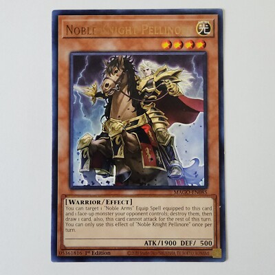 Noble Knight Pellinore - MAGO-EN085 - NM - Rare - 1st ed - Yugioh-image