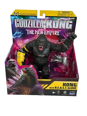 Playmates Godzilla x Kong The New Empire Kong w/ B.E.A.S.T. Glove Action Figure-image