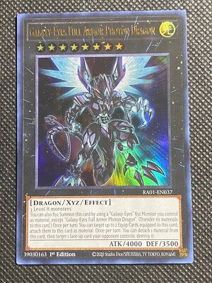 YuGiOh! - Galaxy-Eyes Full Armor Photon Dragon RA01-EN037 Ultra Rare 1st Ed NM-image