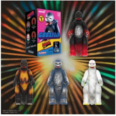Godzilla ReAction Mystery Blind Box Figures Super7 Wave 4 - Pre-Order-image