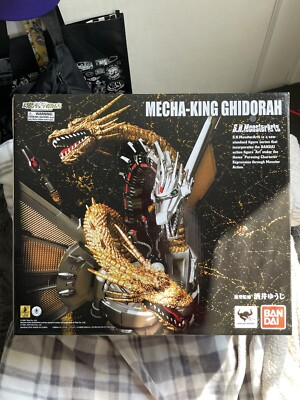 Near Mint Bandai Tamashii Nations SH MonsterArts Mecha King Ghidorah Figure-image