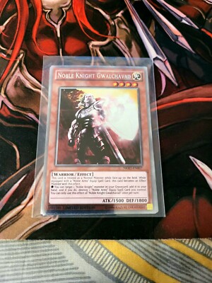 YUGIOH TCG NOBLE KNIGHT GWALCHAVAD NKRT-EN007 PLATINUM LIMITED EDITION -image