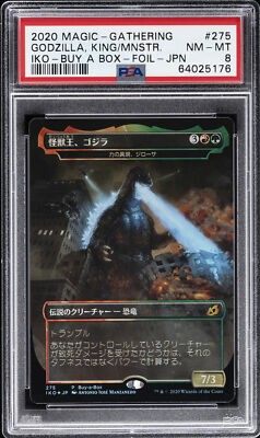 2020 MTG IKORIA: LAIR OF BEHEMOTHS #275 GODZILLA, KING OF THE MONSTERS PSA 8-image