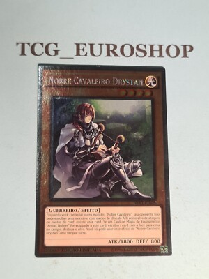 Noble Knight Drystan▪︎YUGIOH▪︎NKRT▪︎PLATINUM RARE▪︎PORTUGUESE▪︎LIM ED▪︎NM #0432-image