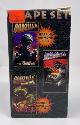 Godzilla 3 Tape Set: Godzilla, Terror of Mechagodzilla, Godzilla Trailers: VHS📼-image