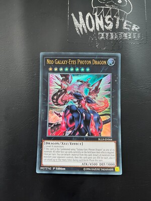 YUGIOH NEO GALAXY-EYES PHOTON DRAGON ULTRA RARE BLLR-EN064 1ST EDITION-image