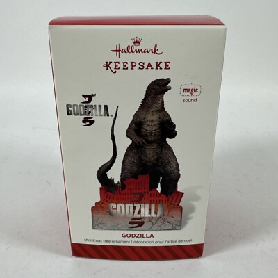 Godzilla Magic Sound Hallmark Keepsake Ornament Original 2014 New in Box QXI2553-image