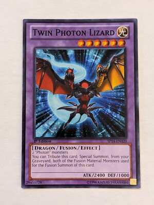 Twin Photon Lizard YUGIOH Card SP14-EN020 1st Edition 29455728-image