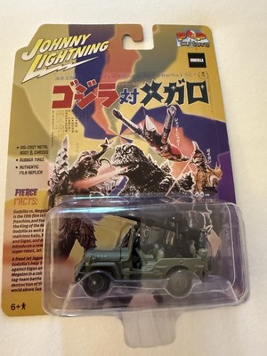 Johnny Lightning Pop Culture Godzilla: WWII MB JEEP WILLYS 1/64 Diecast VIDEO-image
