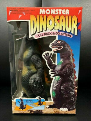 MONSTER DINOSAUR PULL BACK+GO ACTION GODZILLA     VERY RARE    IN ORIGINAL BOX-image