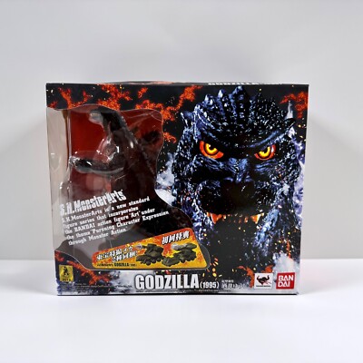 Bandai SH MonsterArts Godzilla 1995 Burning First Release NEW 2012 Sealed MISB-image