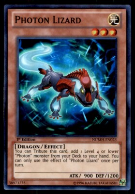 Yu-Gi-Oh! 1st Edition Photon Lizard #NUMH-EN023 Light Play-image