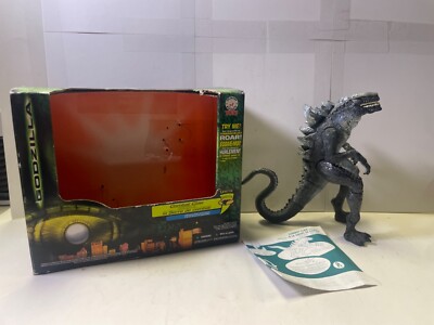 Vintage 1998 Electronic Trendmasters Combat Claw Godzilla Figure out of box-image