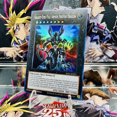 Yugioh Galaxy-Eyes Full Armor Photon Dragon RA01-EN037 Super Rare 1st Near Mint-image