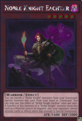1X MP Noble Knight Eachtar - NKRT-EN011 - Platinum Rare 1st Edition-image