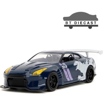 JADA GODZILLA 2009 NISSAN GT-R R35 BEN SOPRA 1/32 DIECAST MODEL CAR BLUE 35295-image