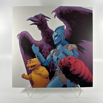 Godzilla The Showa-Era Record Soundtrack Vinyl Box Set Inner Art Print 12” X 12”-image
